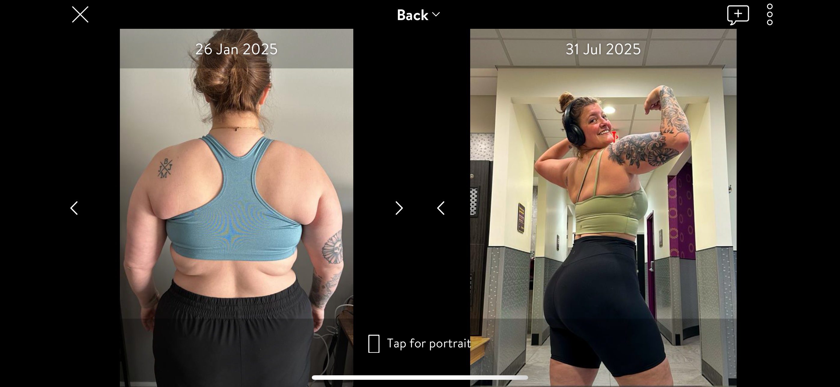 Becca 2 client transformation before and after